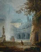 Hubert Robert The Fountain oil painting